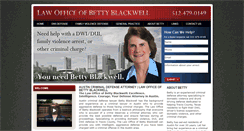 Desktop Screenshot of bettyblackwell.com